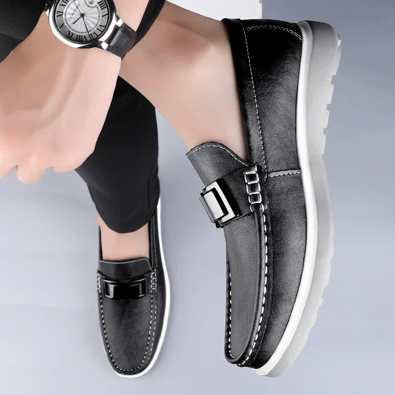 Mocassins en cuir de luxe