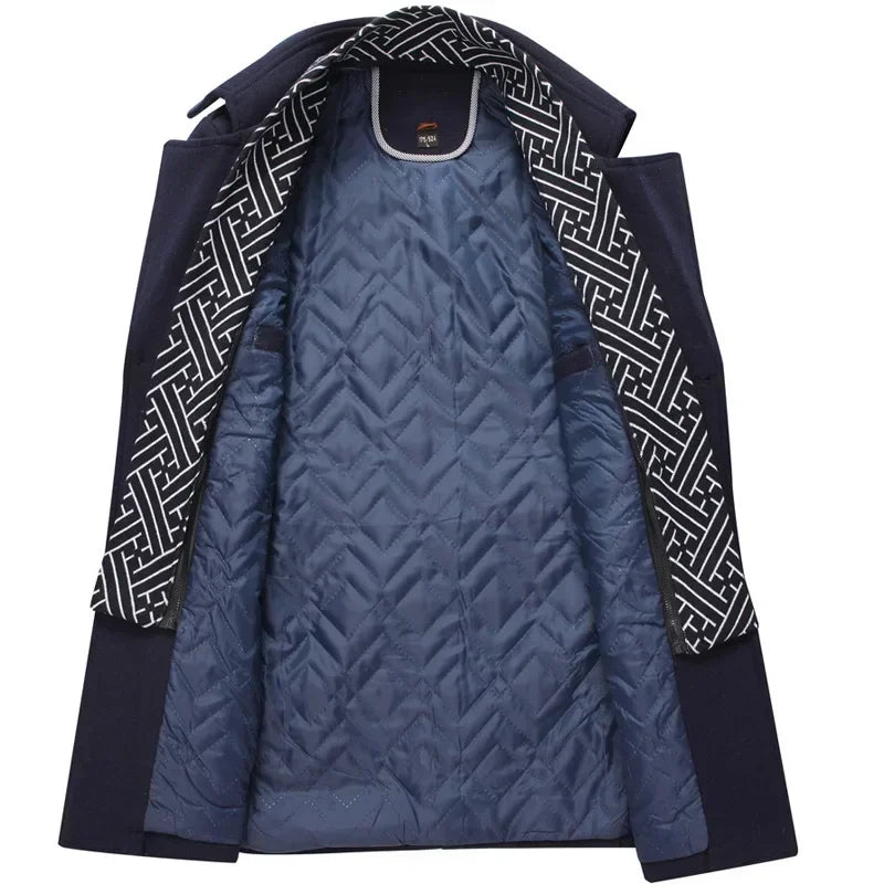 Élégant manteau en laine