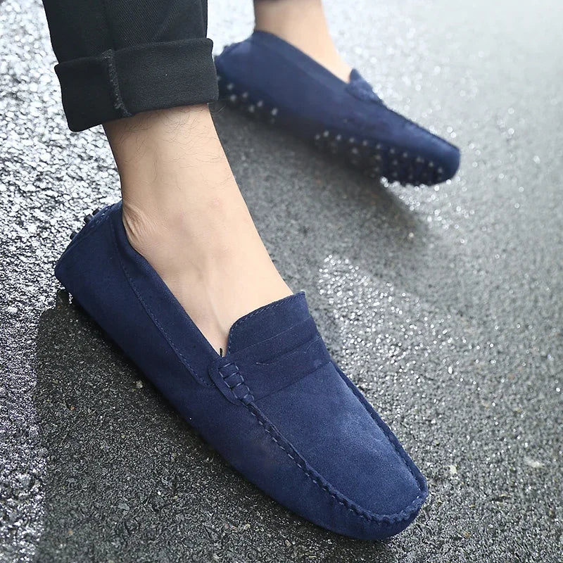 Mocassins décontractés en daim