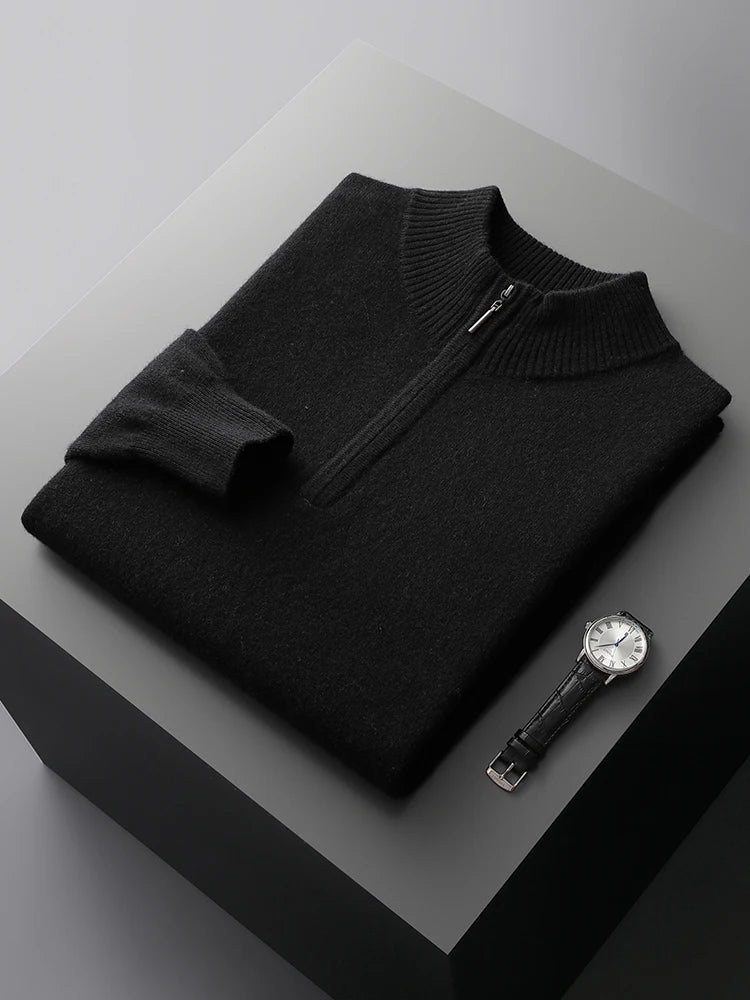 Pull zippé en cachemire Florence