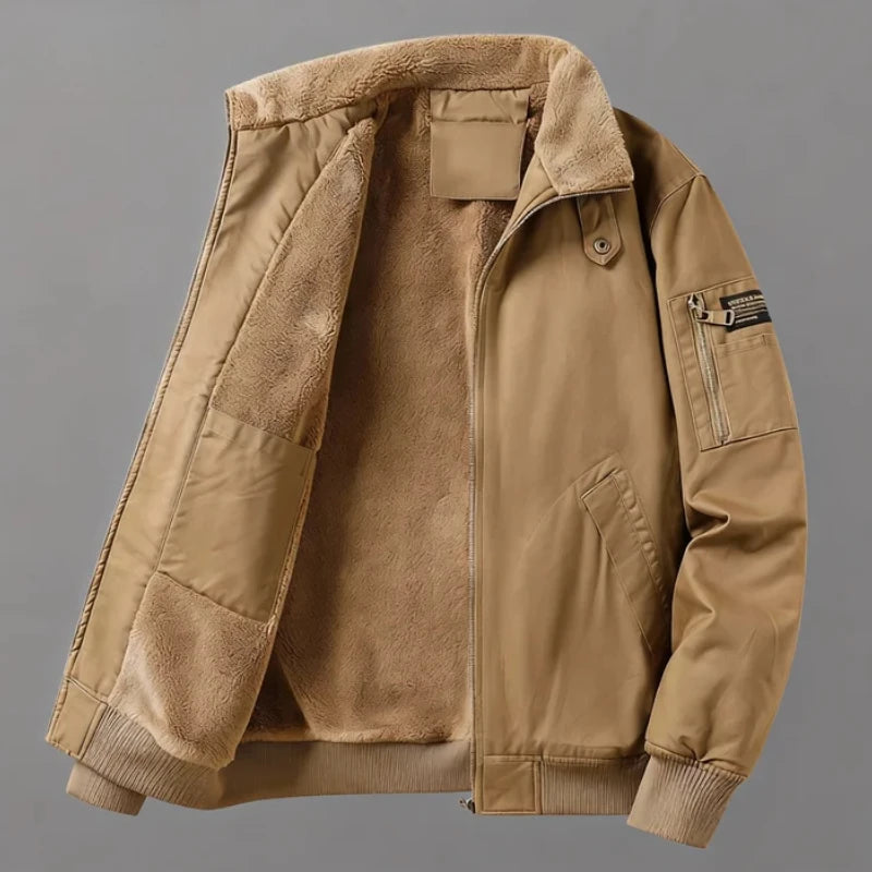 Veste en coton doublée polaire