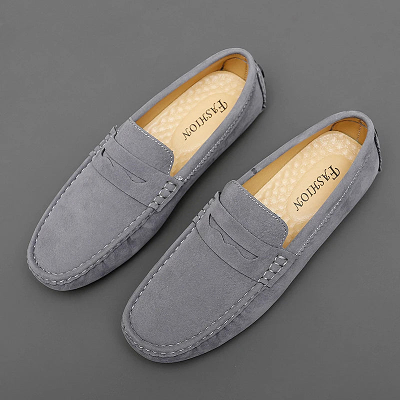 Mocassins en daim