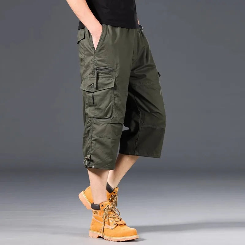 Short cargo long en coton