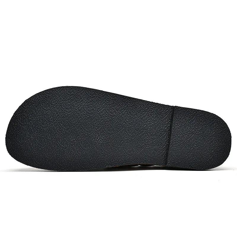 Mocassins en cuir à boucles