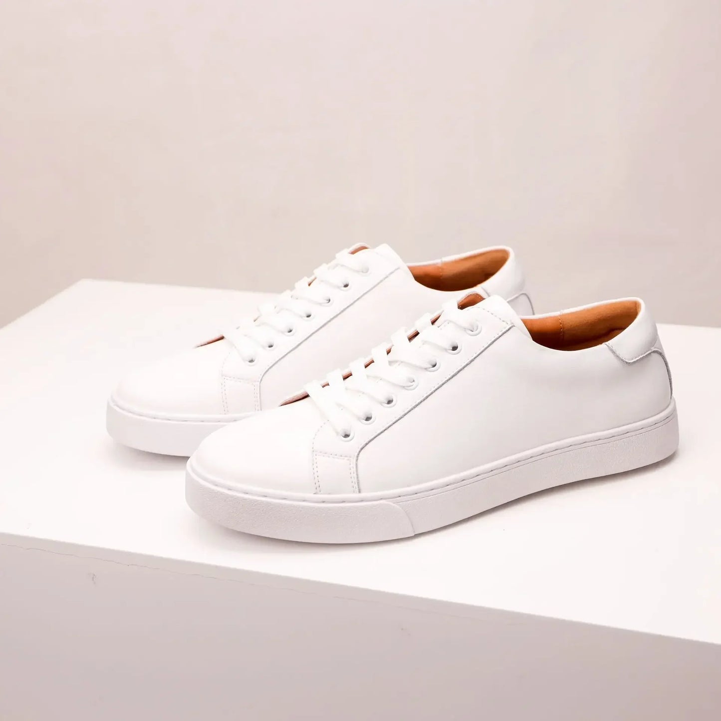 Baskets en cuir véritable