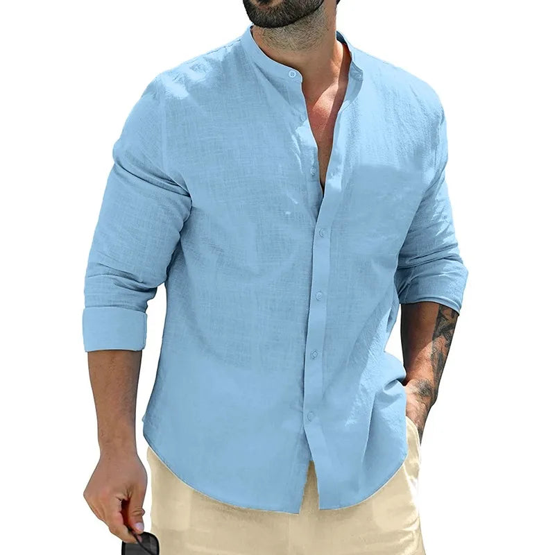 Chemise en lin pour hommes