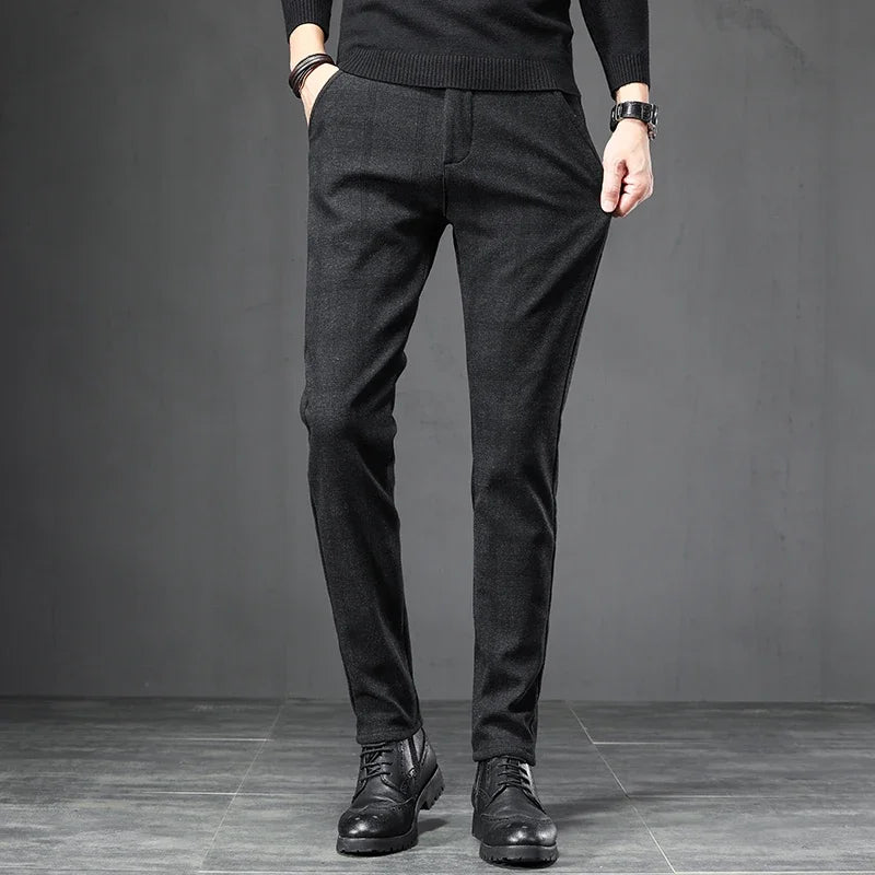 Pantalon décontracté à carreaux