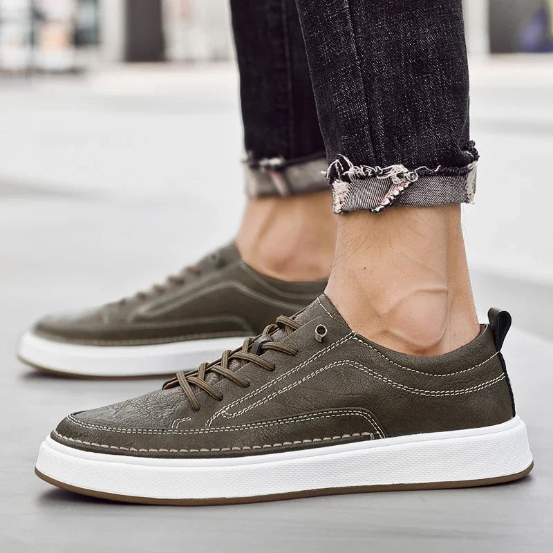 Baskets en cuir chics