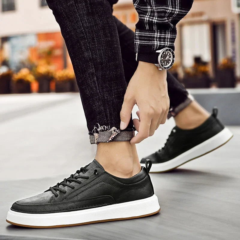 Baskets en cuir chics