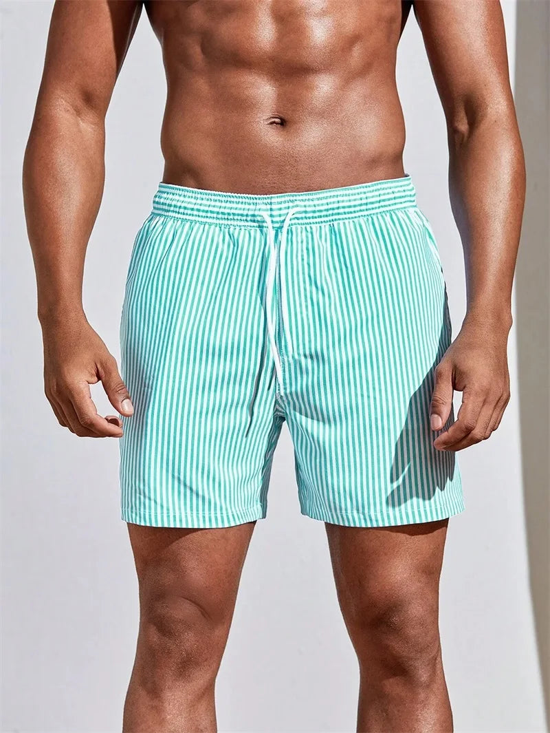 Short de bain rayé