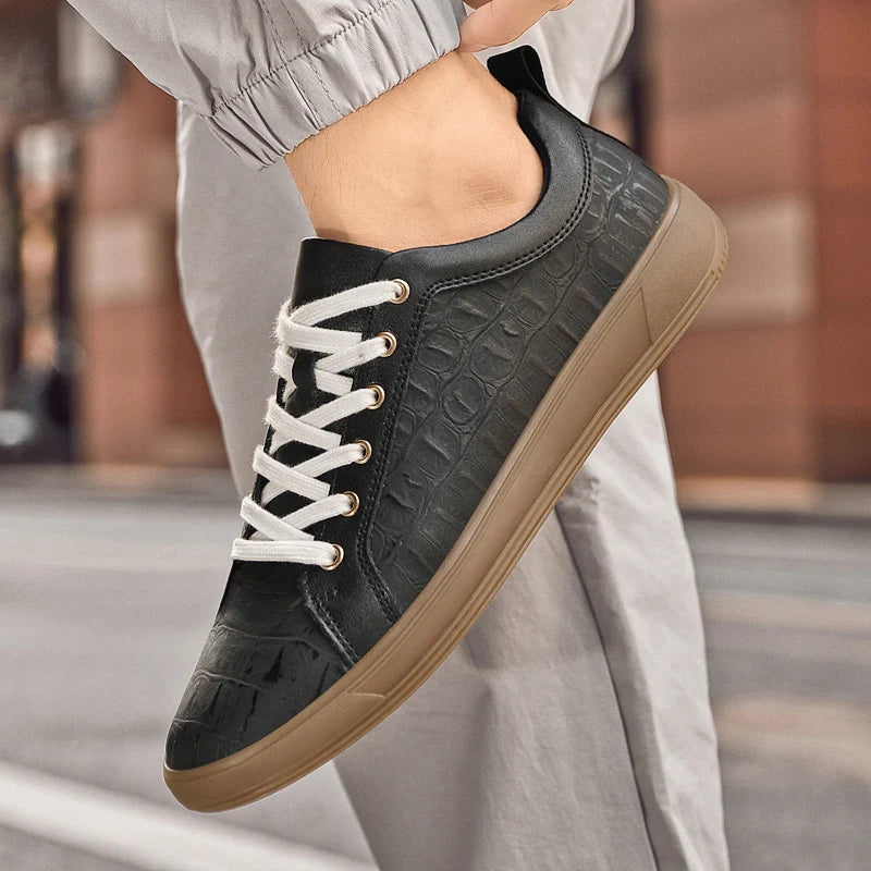 Chaussures chic en cuir véritable