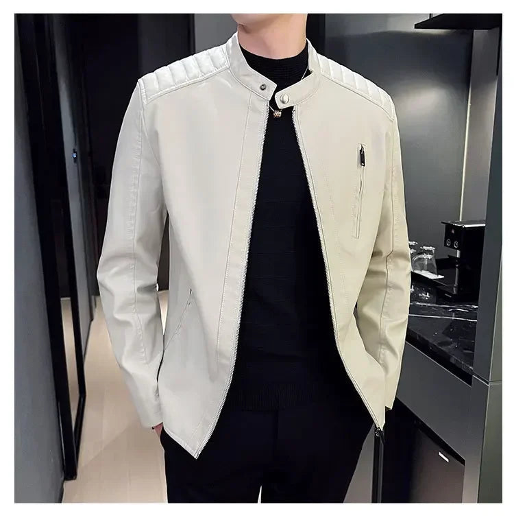 Veste en cuir élégante
