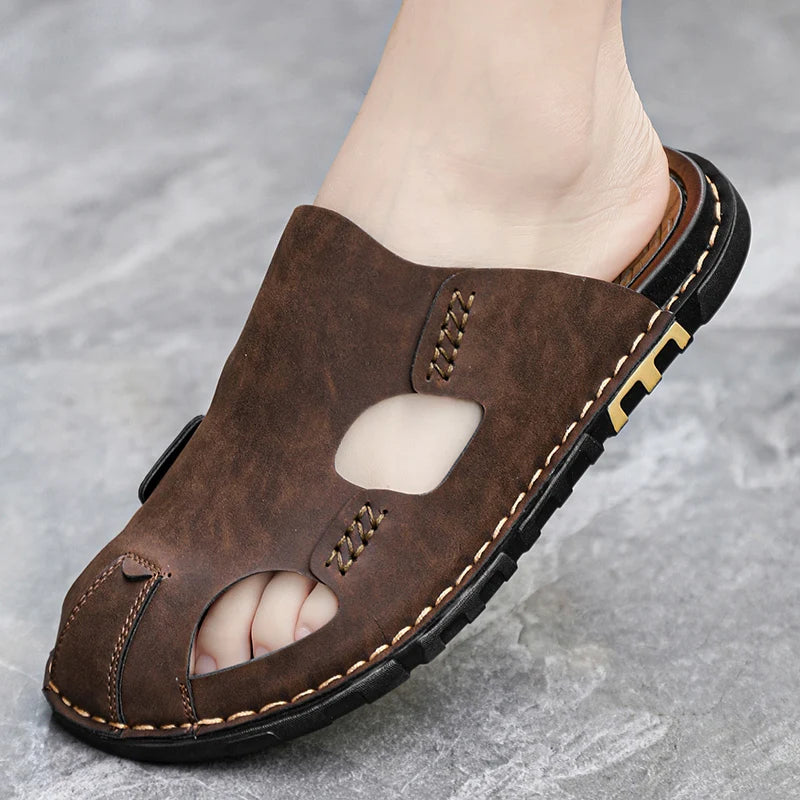 Sandales en cuir