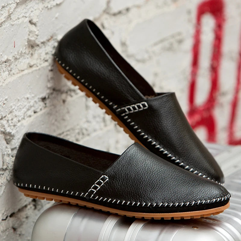 Mocassins en cuir léger