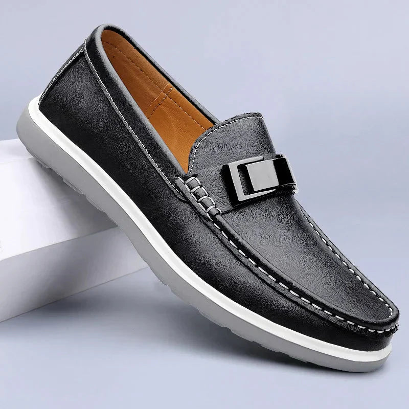 Mocassins en cuir de luxe