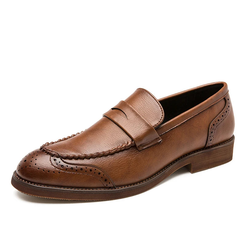 Mocassins en cuir chic