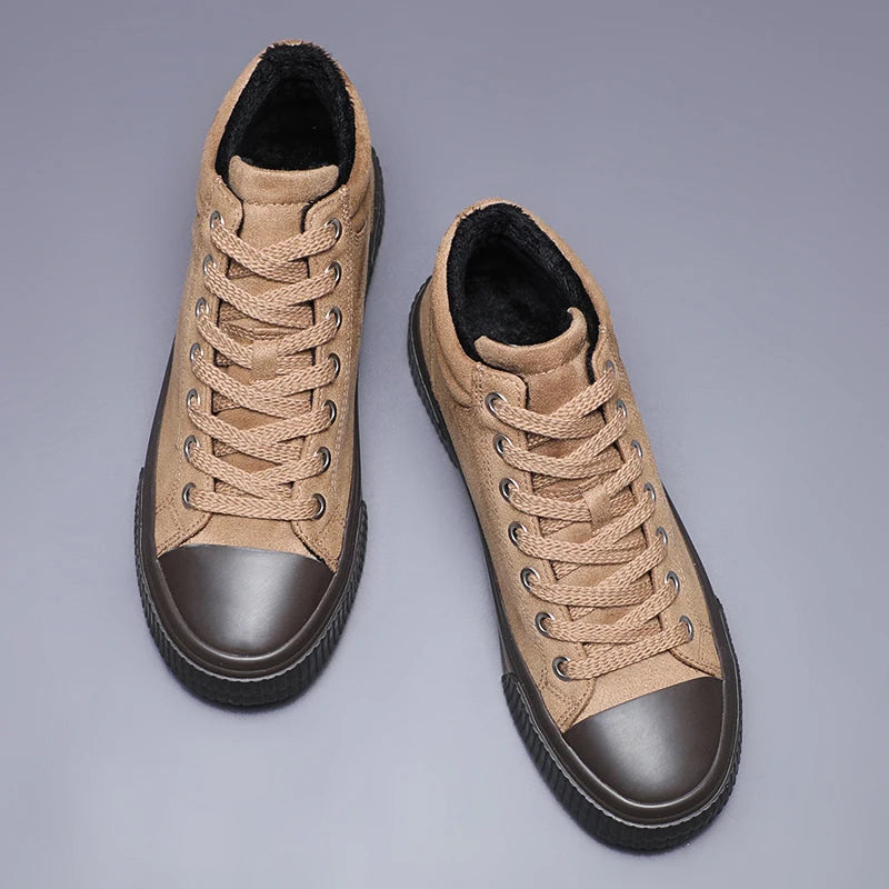 Chaussures élégantes en daim haut