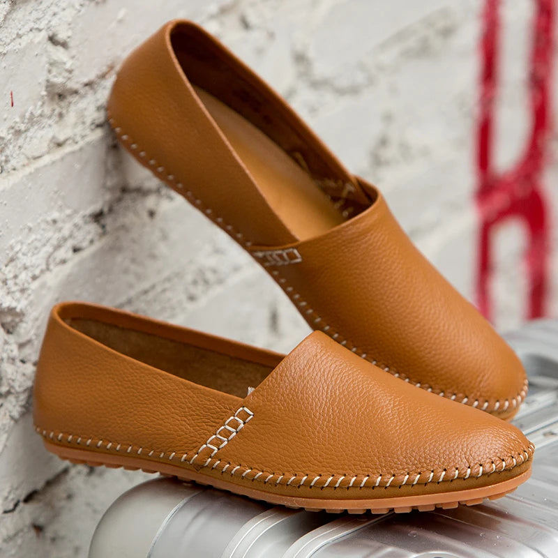 Mocassins en cuir léger