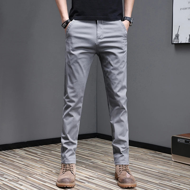 Pantalon en coton décontracté