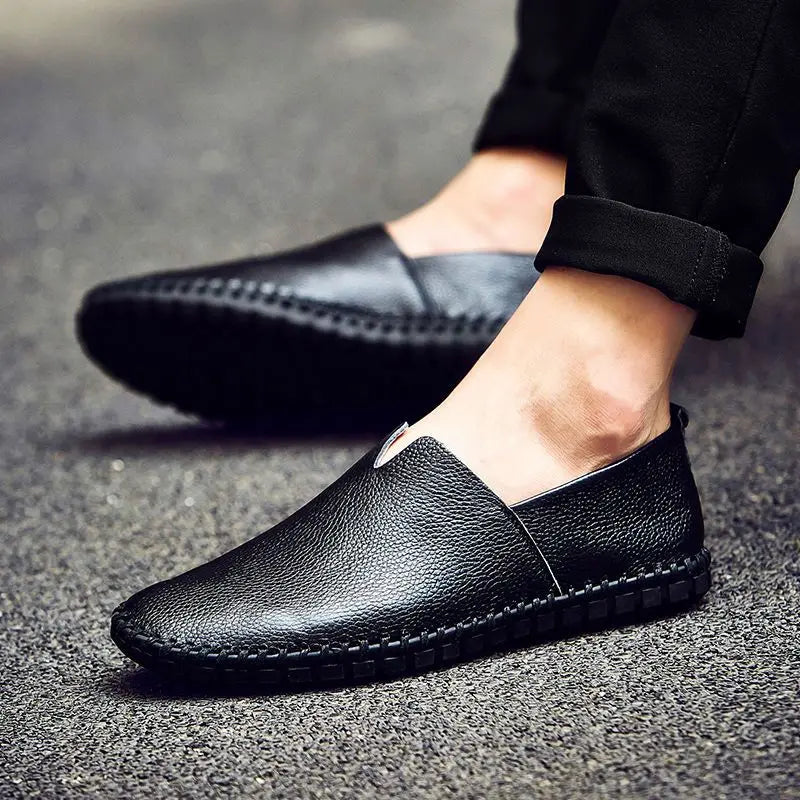 Mocassins en cuir respirant