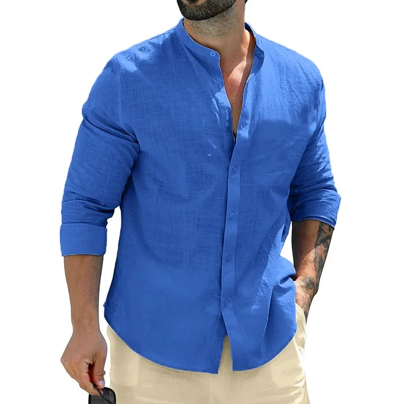 Chemise en lin pour hommes