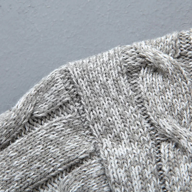 Pull à col roulé en laine chic