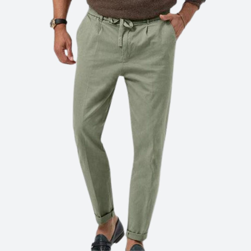 Pantalon de lin décontracté