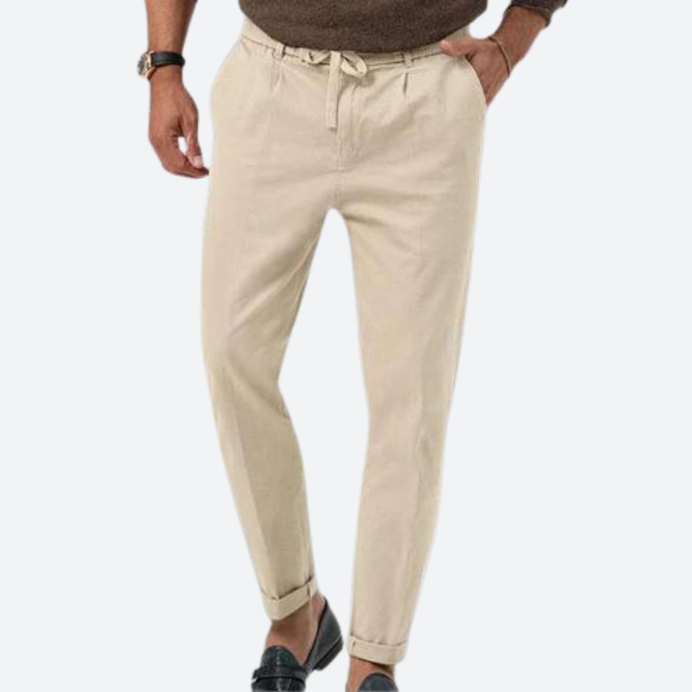 Pantalon de lin décontracté