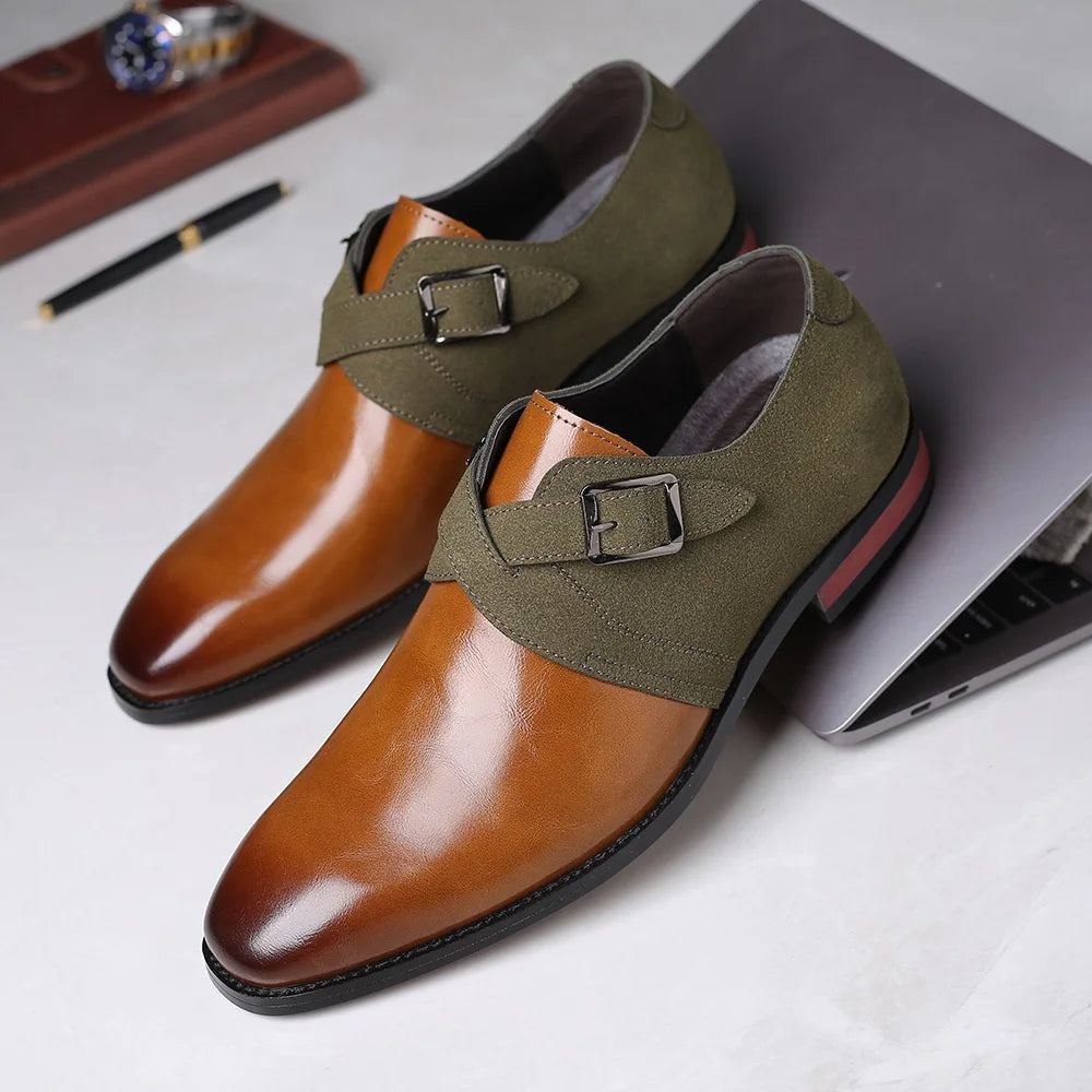 Chaussures d'affaires en daim