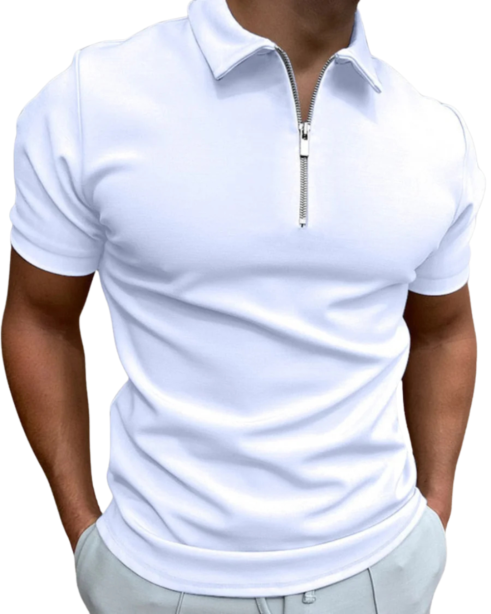 Polo zippé