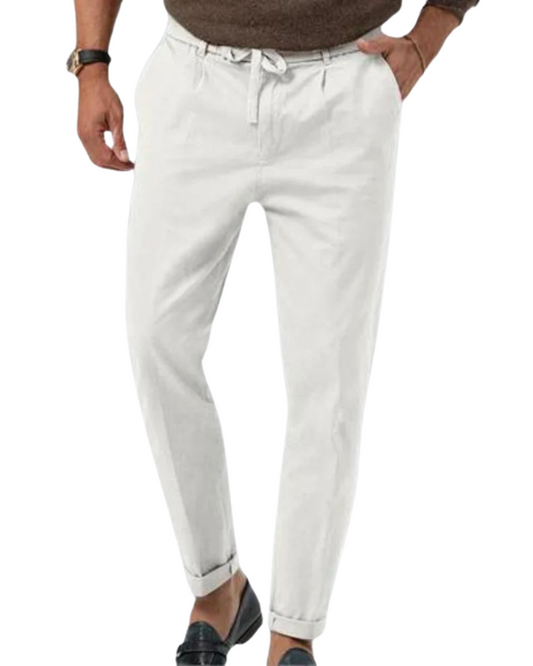 Pantalon de lin décontracté