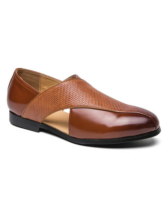 Mocassins en cuir vintage
