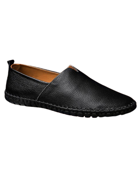 Mocassins en cuir cousus main