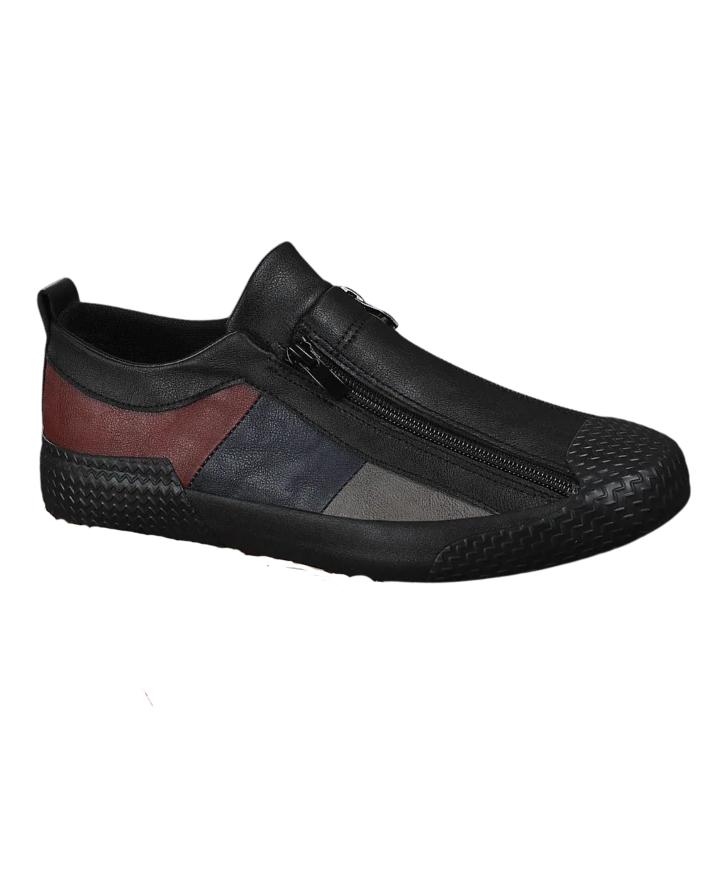 Chaussures en cuir avec fermeture éclair