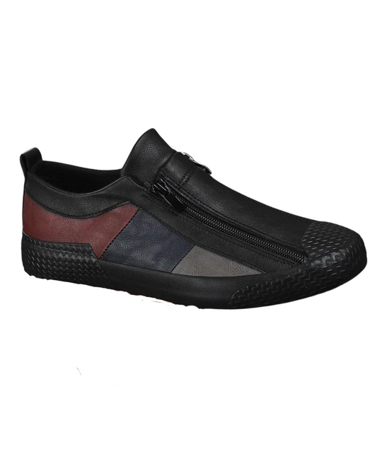 Chaussures en cuir avec fermeture éclair