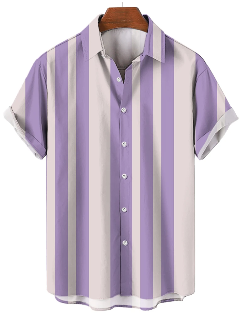 Chemise d'été rayée à manches courtes