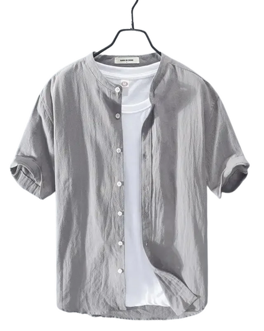 Chemise d'été en coton et lin
