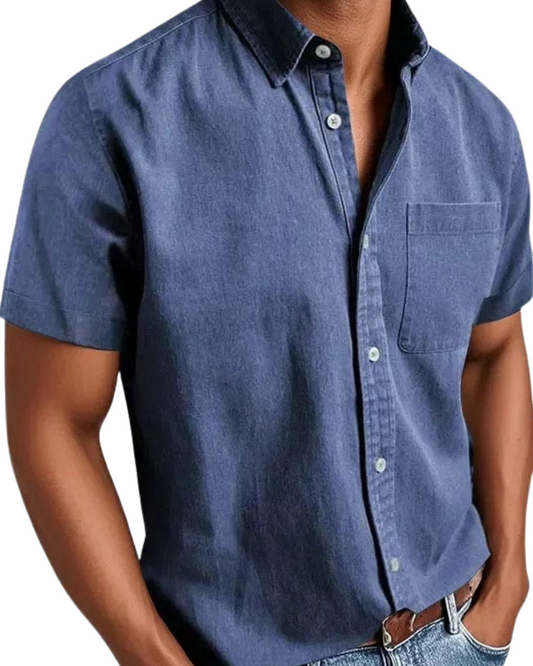 Chemise élégante à manches courtes