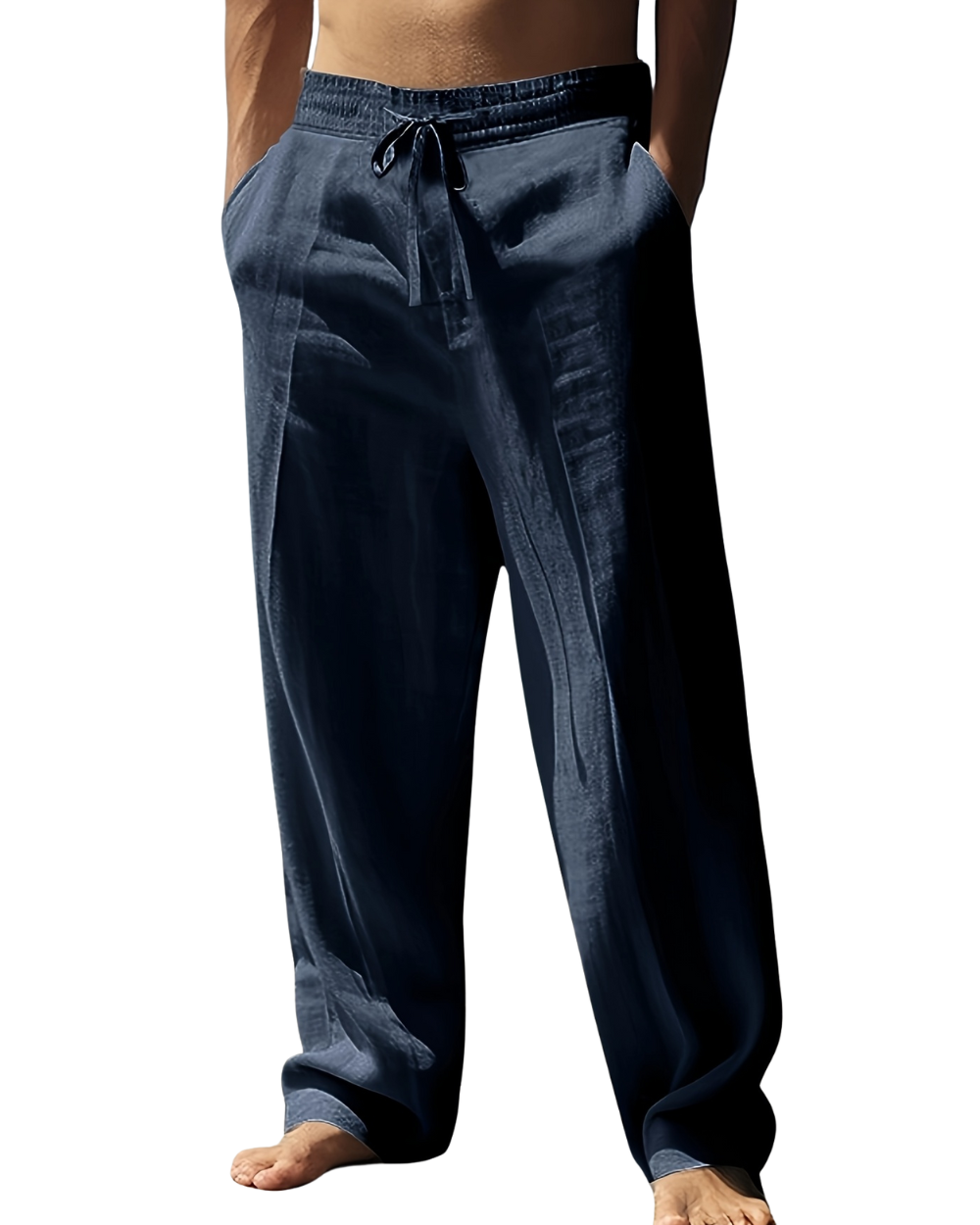 Pantalon de lin décontracté