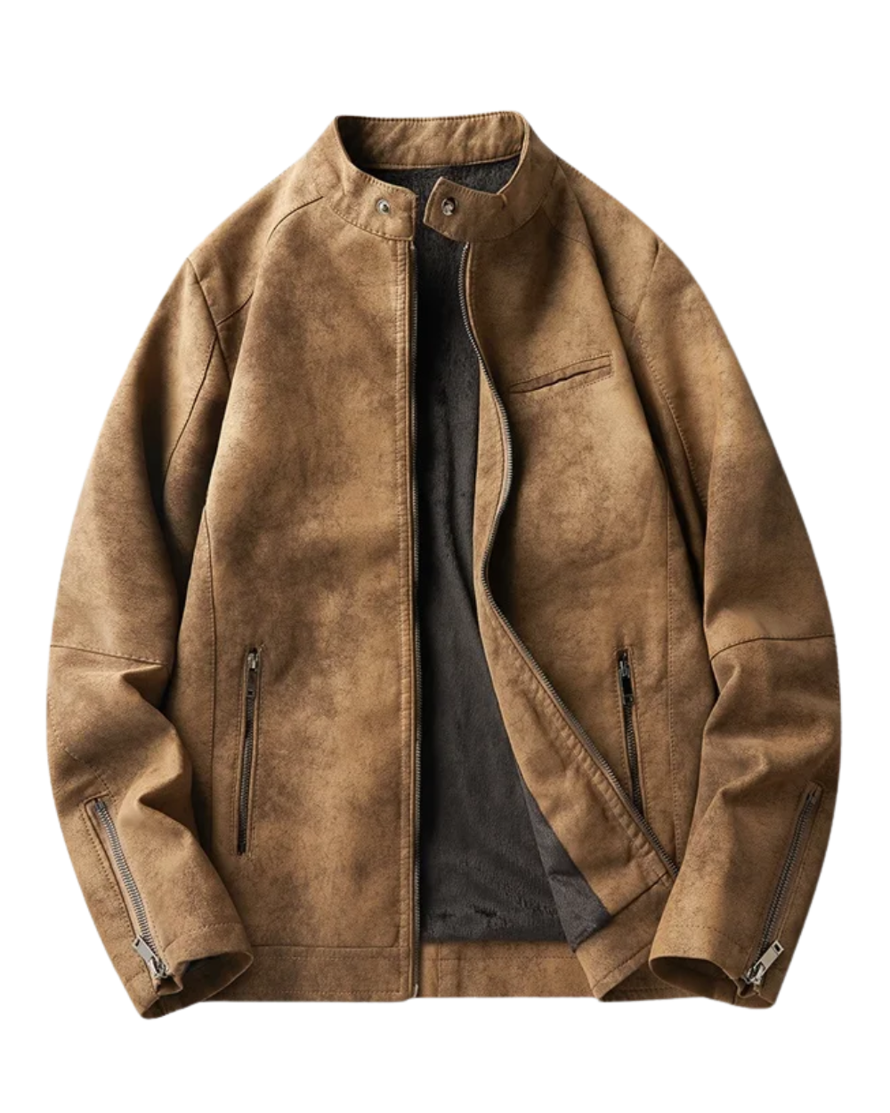 Veste en cuir élégante