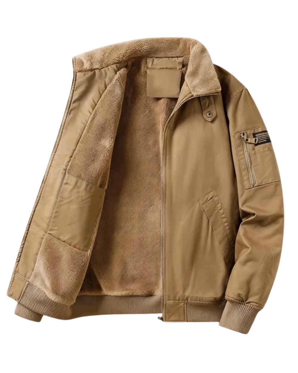 Veste en coton doublée polaire