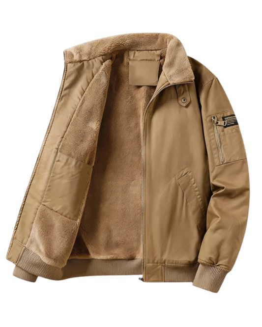 Veste en coton doublée polaire