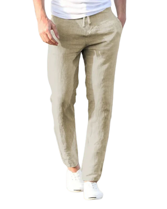 Pantalon de lin décontracté