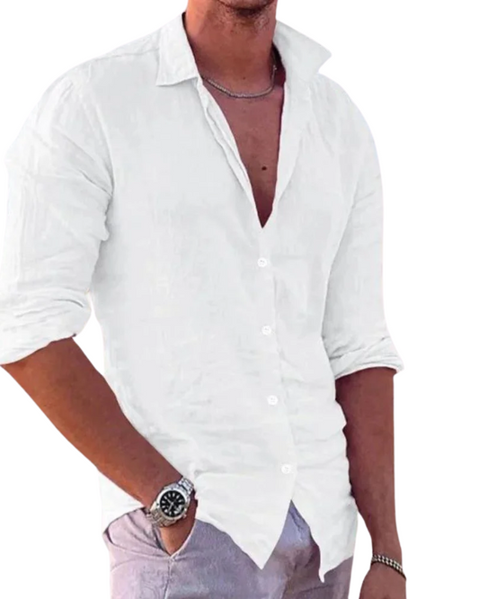 Chemise décontractée en lin