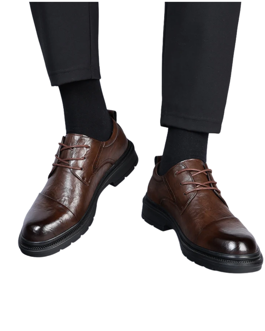 Chaussures élégantes en cuir de style britannique