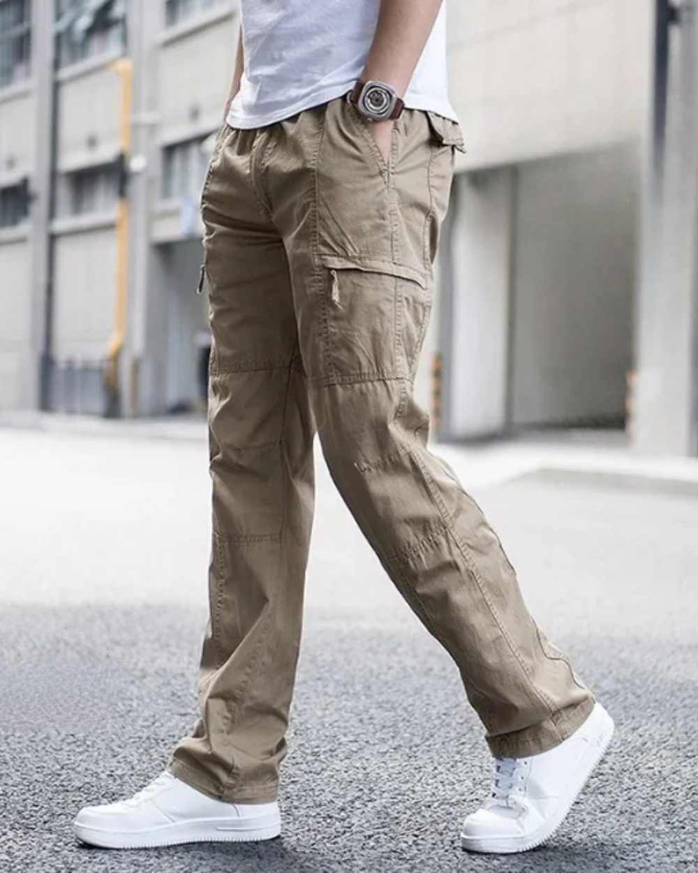 Pantalon cargo décontracté