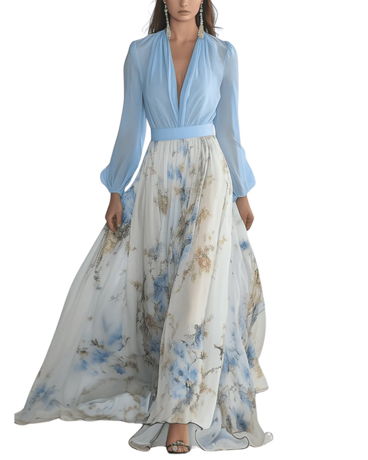 Longue robe florale