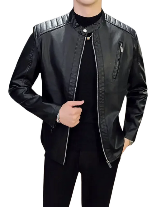 Veste en cuir élégante