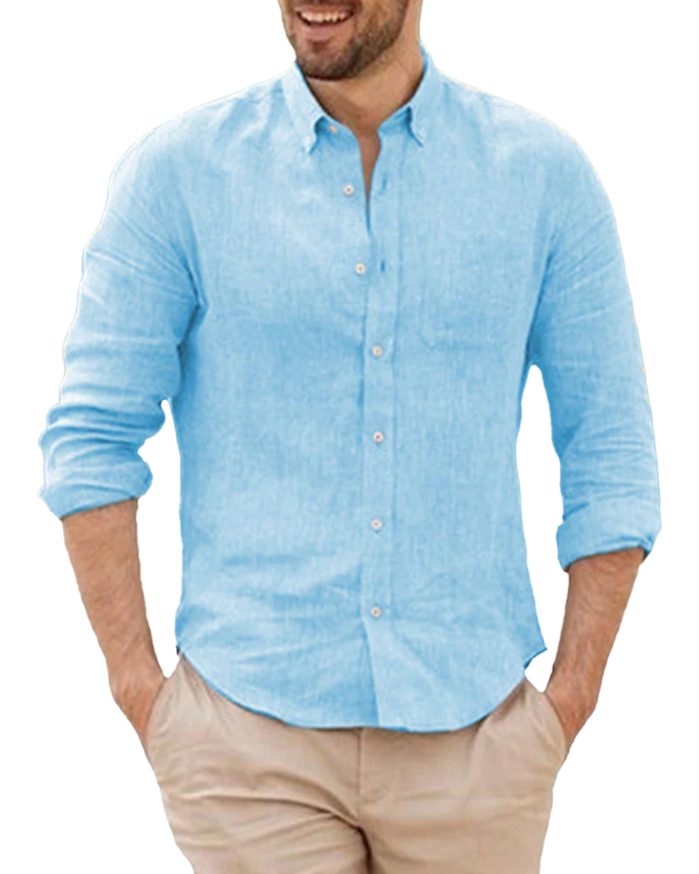 Chemise en lin respirant