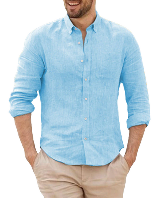 Chemise en lin respirant